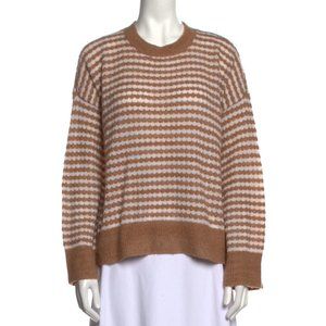 MINNIE ROSE Cashmere Striped Sweater